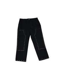 The Work Wear Studded Carpenter Pant Black