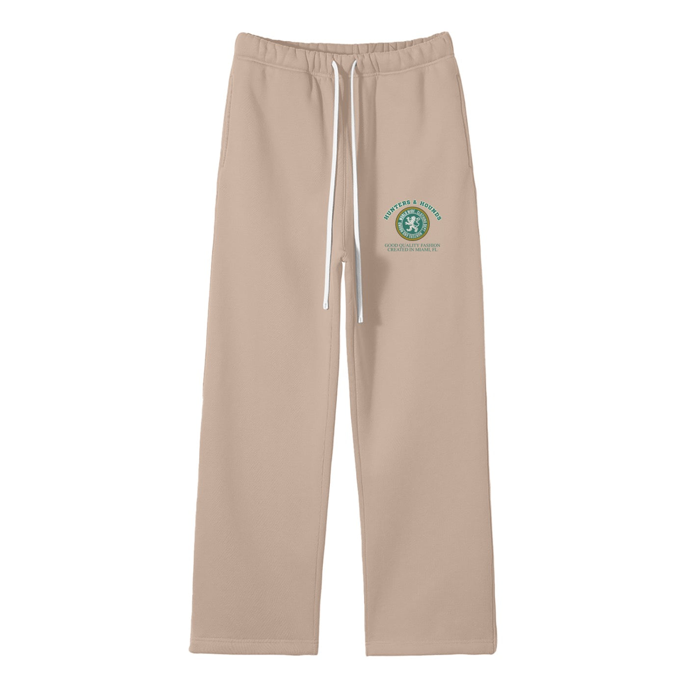 Fleece straight leg pants