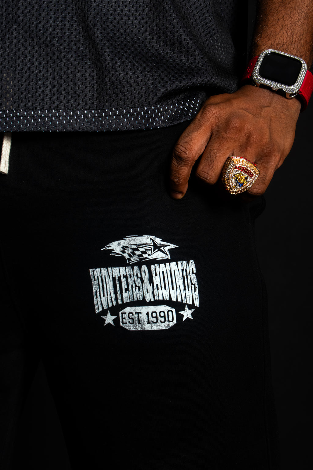 Fleece straight leg pants