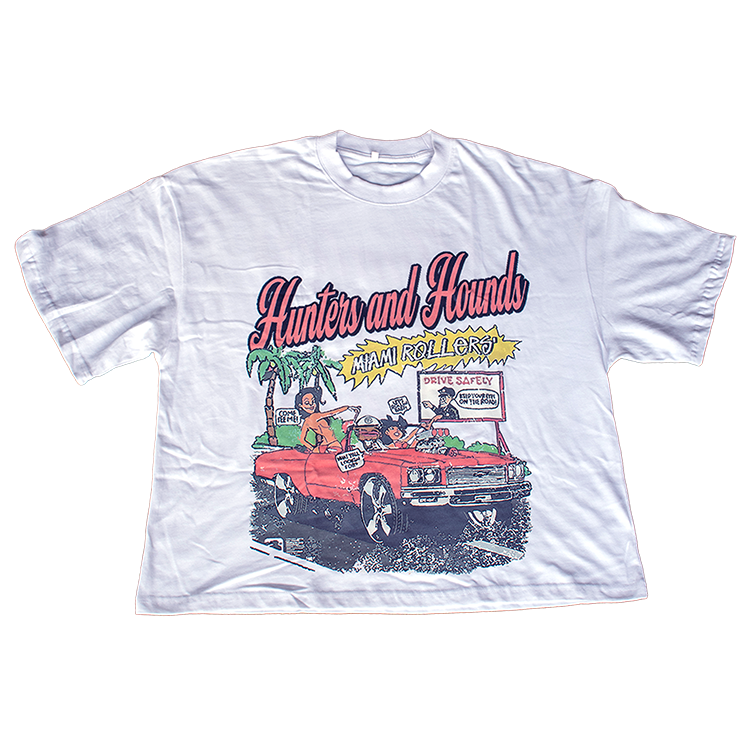 Miami Rollers Boxy Cropped Tee
